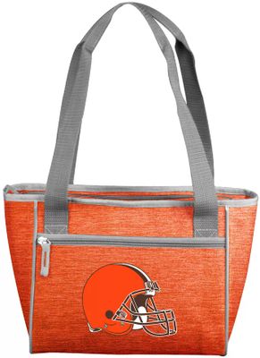 Logo Brands Cleveland Browns Crosshatch Can Cooler Tote