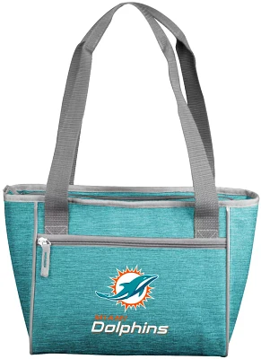 Logo Brands Miami Dolphins Crosshatch Can Cooler Tote