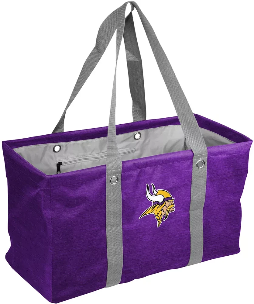 Logo Brands Minnesota Vikings Crosshatch Picnic Caddy