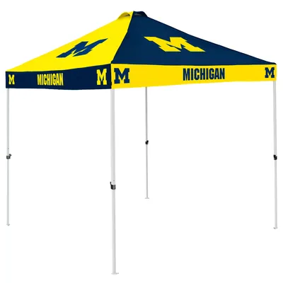 Logo Brands Michigan Wolverines Checkerboard Canopy