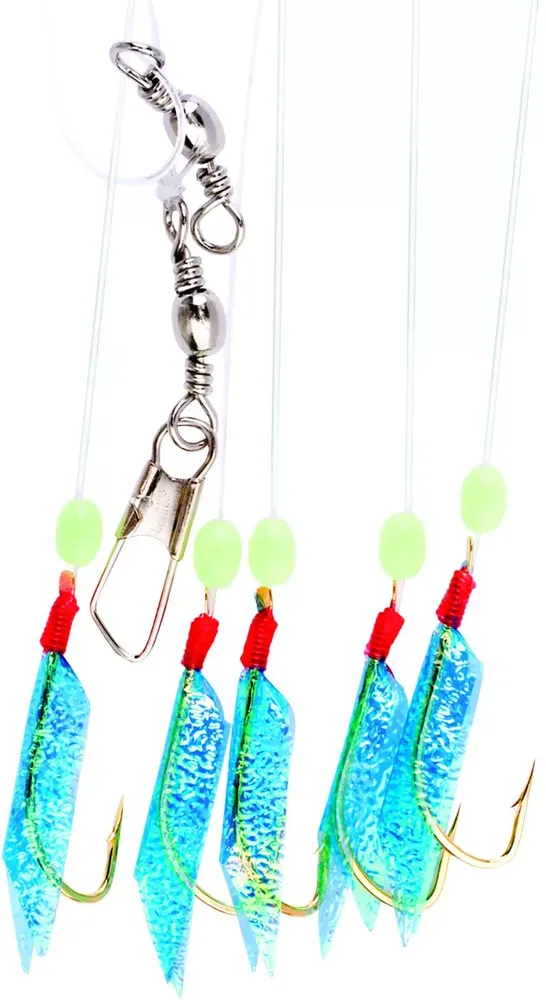 Dick's Sporting Goods Eagle Claw Lazer Sharp Blue Fish Skin Bait Rig