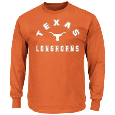 NCAA Men's Big and Tall Texas Longhorns Long Sleeve T-Shirt