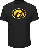 Profile Varsity Men's Big and Tall Iowa Hawkeyes Black Short Sleeve T-Shirt