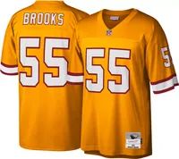 Mitchell & Ness Men's Tampa Bay Buccaneers Derrick Brooks #55 Gold 1995 Throwback Jersey