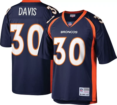 Mitchell & Ness Men's Denver Broncos Terrell Davis #30 Navy 1998 Throwback Jersey