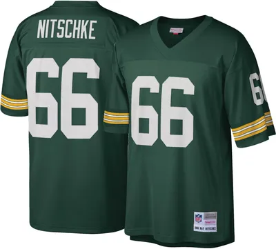 Mitchell & Ness Men's Green Bay Packers Ray Nitschke #66 1966 Throwback Jersey