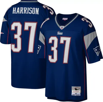 Mitchell & Ness Men's New England Patriots Rodney Harrison #37 Navy 2003 Throwback Jersey