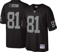 Mitchell & Ness Men's Oakland Raiders Tim Brown #81 Black 1997 Throwback Jersey