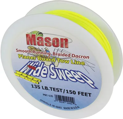 Mason Tackle Company Wide Sweep Planer Board Tow Line