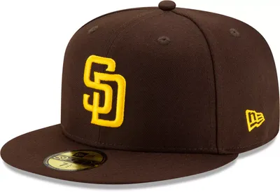 New Era Men's San Diego Padres 59Fifty Game Dark Brown Fitted Hat