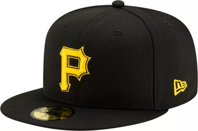 New Era Men's Pittsburgh Pirates 59Fifty Black Fitted Hat