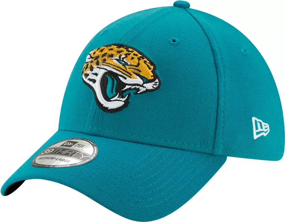 New Era Men's Jacksonville Jaguars Teal 39Thirty Classic Fitted Hat