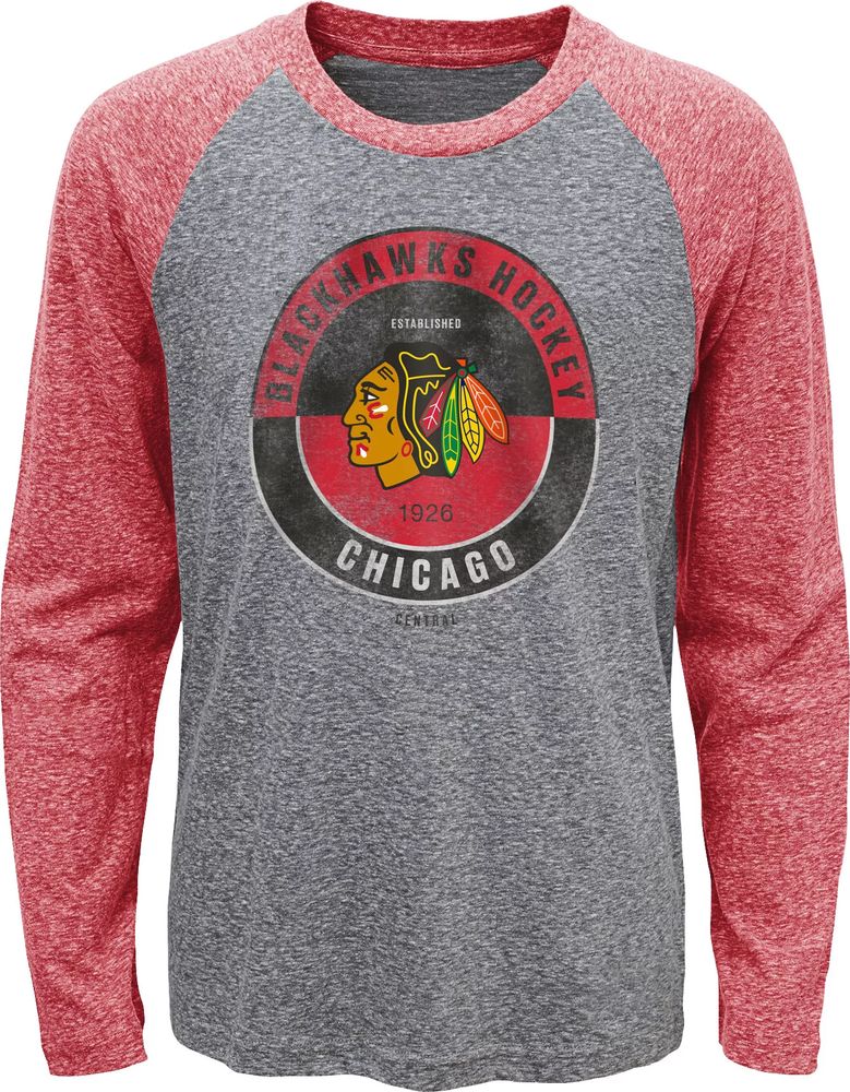 Dick's Sporting Goods NHL Youth Boston Bruins Split Grey Raglan T-Shirt