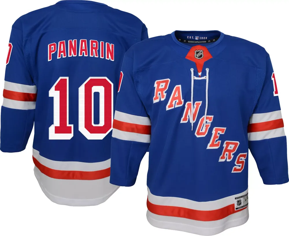 NHL Youth New York Rangers Artemi Panarin #10 Blue Premier Jersey