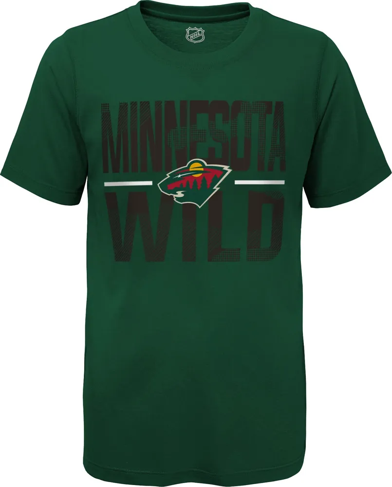 NHL Youth Minnesota Wild Hussle Green T-Shirt