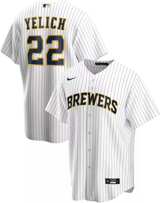 Nike Men's Milwaukee Brewers Cooperstown Blue Cool Base Jersey