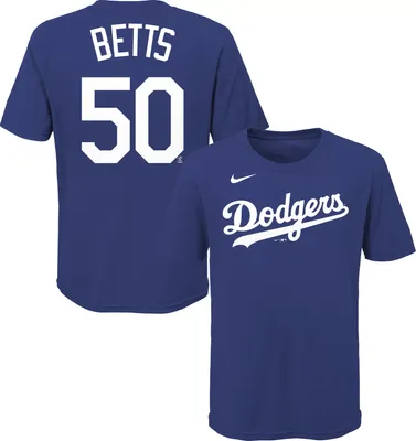 Nike Men's Los Angeles Dodgers Mookie Betts #50 Blue T-Shirt