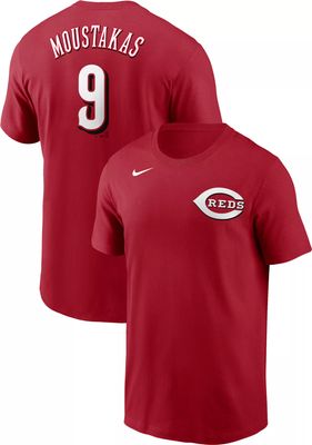 Nike Men's Cincinnati Reds Mike Moustakas #9 Red T-Shirt