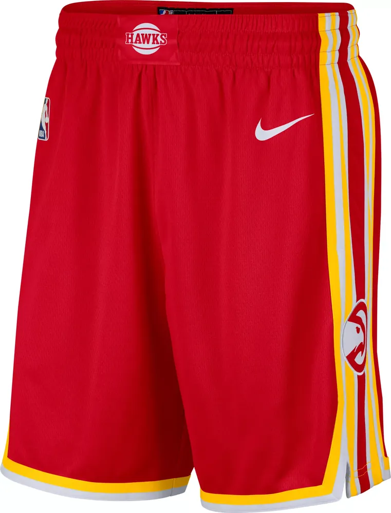 Nike Men's Atlanta Hawks Dri-FIT Statement Swingman Red Shorts