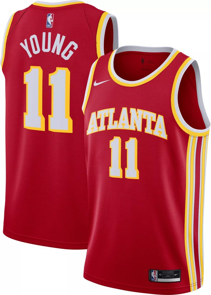 Dick's Sporting Goods Nike Men's Atlanta Hawks Trae Young #11 Red Dri-FIT  Swingman Jersey
