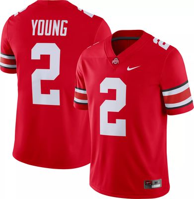 Nike Men's Chase Young Ohio State Buckeyes #2 Scarlet Dri-FIT Game Football Jersey