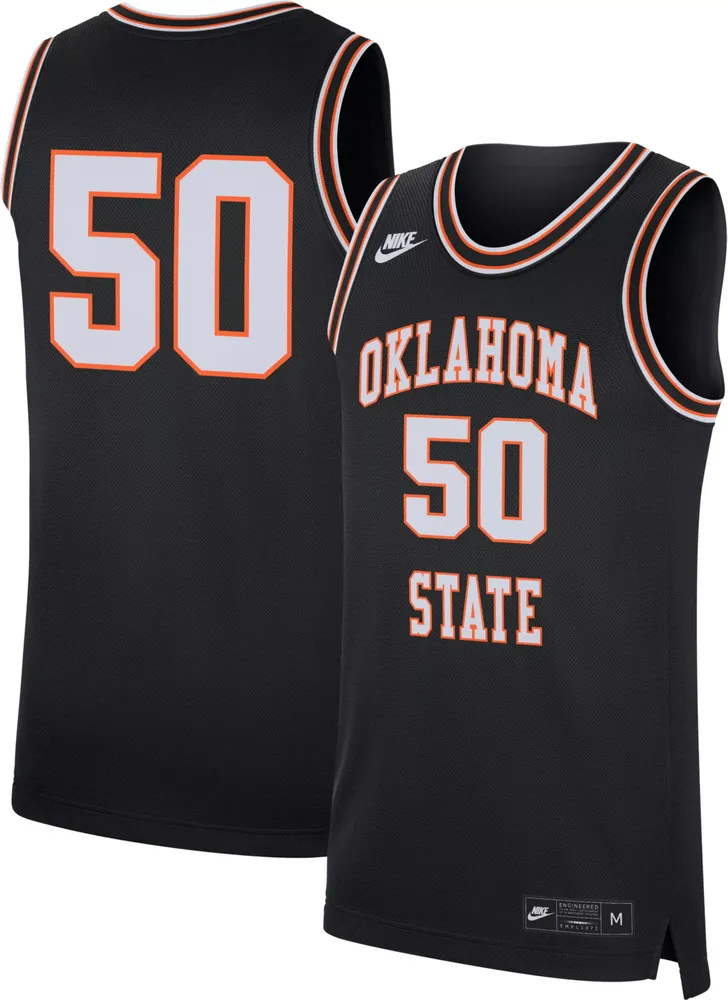 Nike Men's Oklahoma State Cowboys #50 Retro Replica Basketball Black Jersey