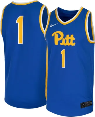 Nike Men's Pitt Panthers #1 Blue Replica Basketball Jersey