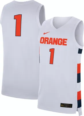 Nike Men's Syracuse Orange #1 Replica Basketball White Jersey