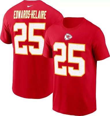 Nike Men's Kansas City Chiefs Clyde Edwards-Helaire #25 Legend Red T-Shirt