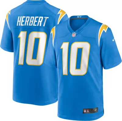 Nike Men's Los Angeles Chargers Justin Herbert #10 Blue Game Jersey