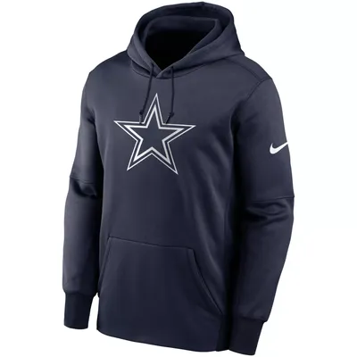 Nike Men's Dallas Cowboys Therma Logo Navy Hoodie