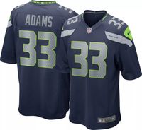 Nike Men's Seattle Seahawks Jamal Adams #33 Navy Game Jersey