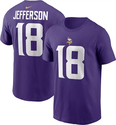 Nike Men's Minnesota Vikings Justin Jefferson #18 Logo T-Shirt