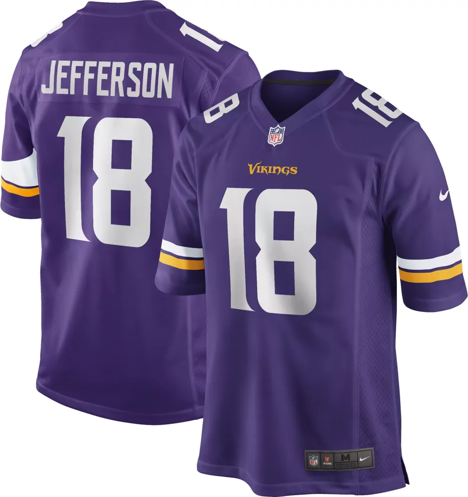 Nike Men's Minnesota Vikings Justin Jefferson #18 Home Purple Game Jersey