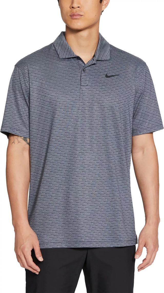 Nike Men's Striped Dri-Fit Golf Polo