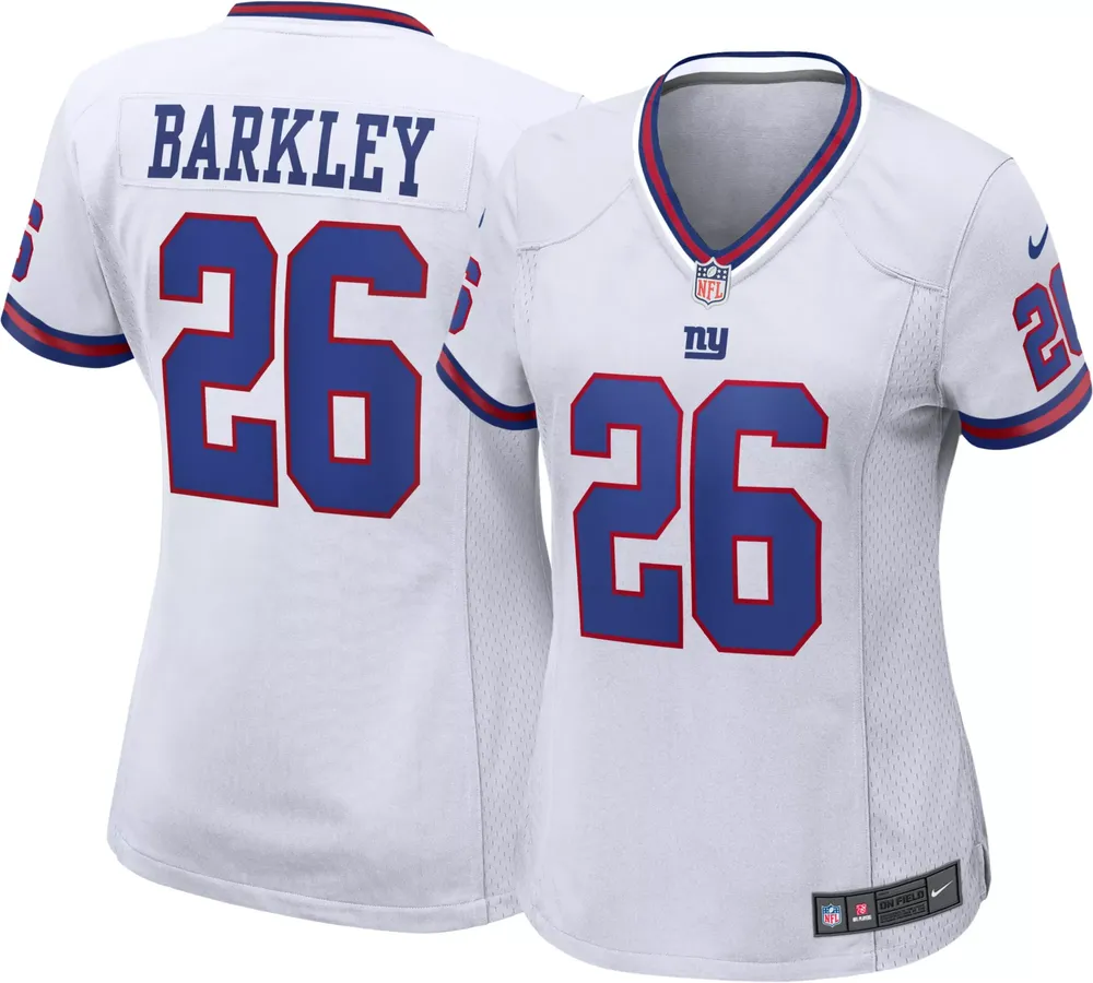 Nike Women's New York Giants Saquon Barkley #26 White Game Jersey