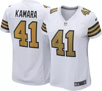 Nike Women's New Orleans Saints Alvin Kamara #41 White Game Jersey