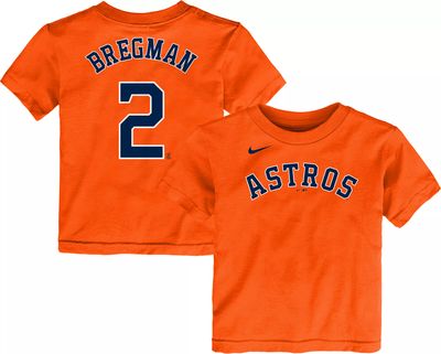 Alex Bregman Houston Astros Youth Legend Orange/Navy Baseball Tank Top