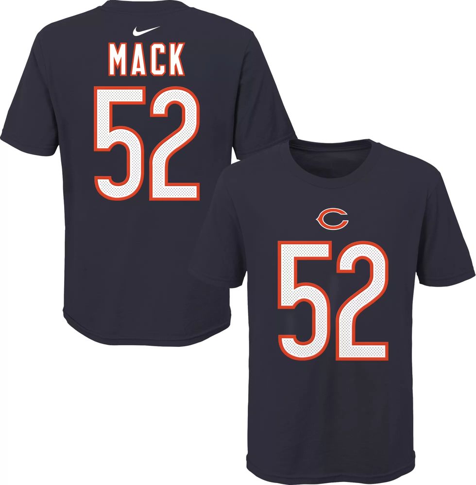 Dick's Sporting Goods NFL Team Apparel Youth Chicago Bears Khalil Mack #85  Navy Player T-Shirt