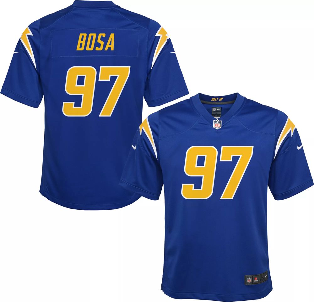 Dick's Sporting Goods Nike Youth Los Angeles Chargers Joey Bosa #97 Blue  Game Jersey