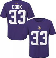 Dick's Sporting Goods NFL Team Apparel Youth Minnesota Vikings Dalvin Cook  #85 Purple Player T-Shirt