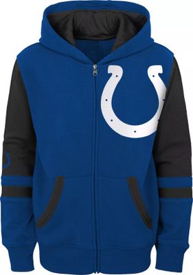 Nike Men's Indianapolis Colts Therma-FIT Color Block Blue Full-Zip Hoodie