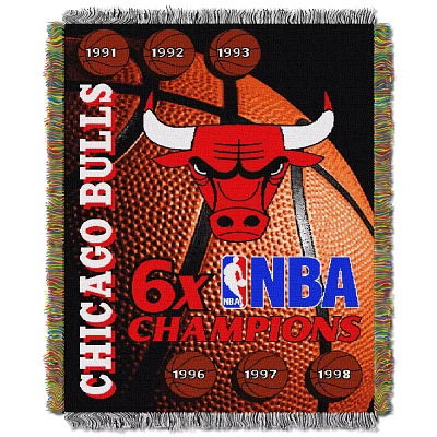 TheNorthwest Chicago Bulls 48'' x 60'' Commemorative Woven Throw