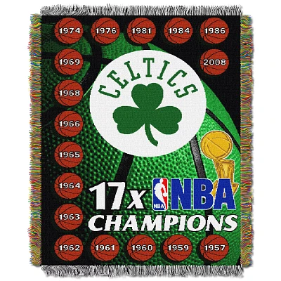 TheNorthwest Boston Celtics 48'' x 60'' Commemorative Woven Throw