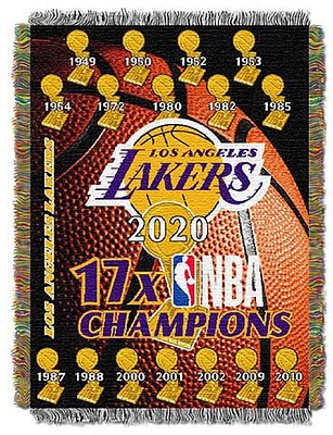 TheNorthwest Los Angeles Lakers 48'' x 60'' Commemorative Woven Throw