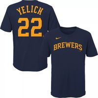 Lids Christian Yelich Milwaukee Brewers Nike Preschool Player Name & Number  T-Shirt - Navy