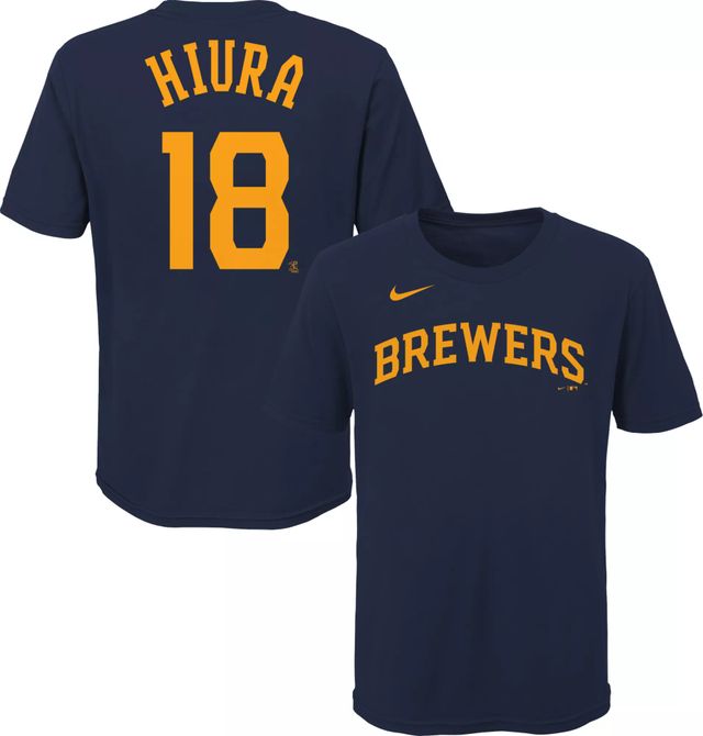 Men's Christian Yelich Milwaukee Brewers Brew Crew Baseball City connect  Jersey