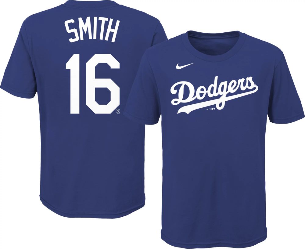 Dick's Sporting Goods Nike Youth Los Angeles Dodgers Will Smith #16 Blue T- Shirt
