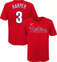 Bryce Harper Philadelphia Phillies Nike Black & White Name & Number T-Shirt  - Black