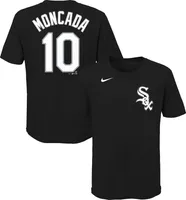 Nike Youth Chicago White Sox Yoan Moncada #10 Black T-Shirt